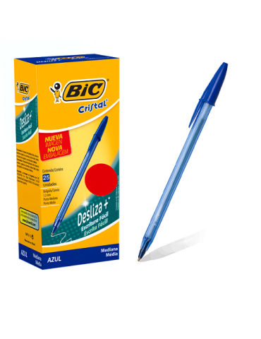 BOLIGRAFO BIC DESLIZA + SOFT 1.2 AZUL
